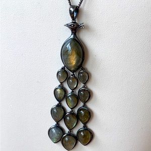 Clyde Duneier sterling silver Labradorite Peacock